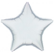 Star Silver Mini Foil Balloon 4"